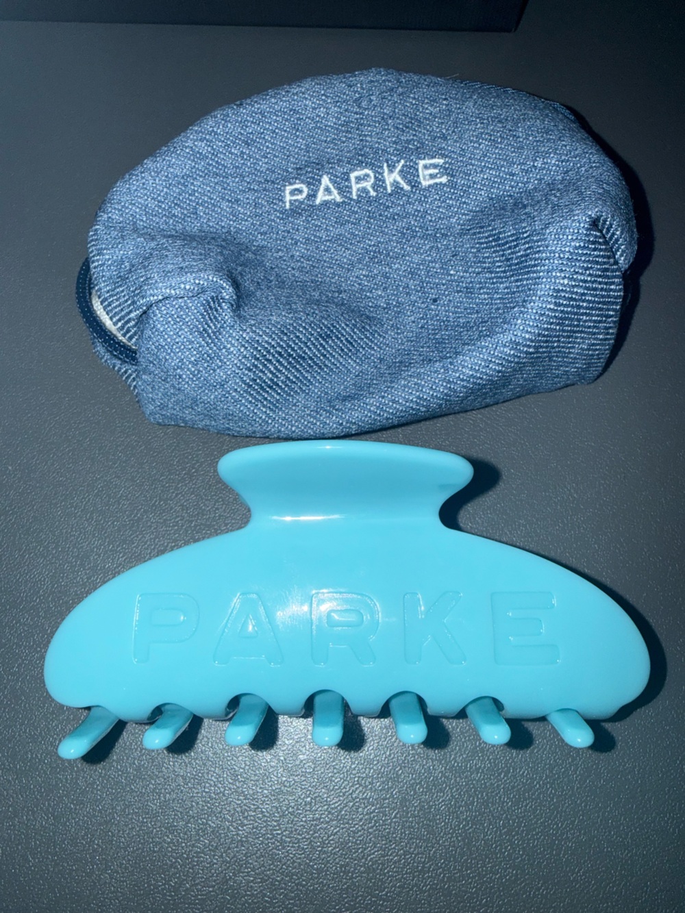 Park Teal Claw Clip